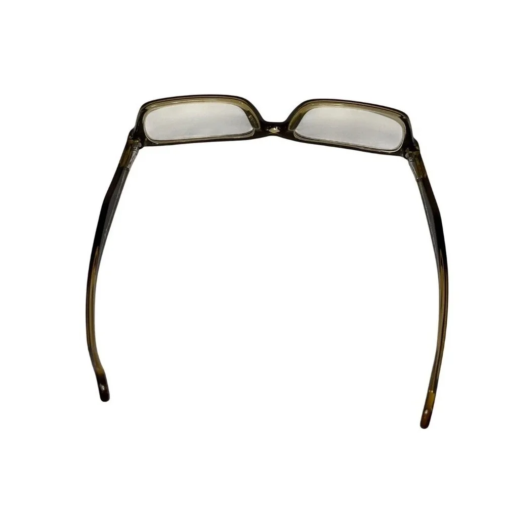 Ray-Ban RB 5206 5373 Eyeglasses Dark Brown Beige Rectangular Frames with Case